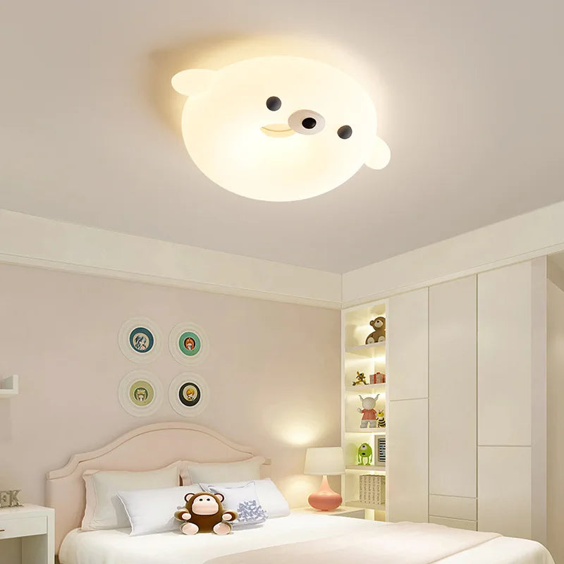 plafonnier led chat mignon pour chambre d'enfant prince et princesse - vue 6 sur 13