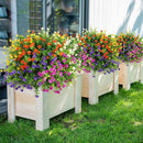 fleurs artificielles résistantes aux uv pour extérieur et jardin