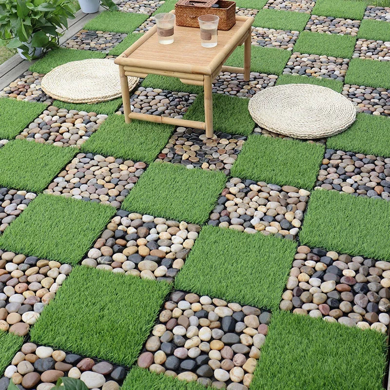 revêtement sol extérieur dalles pierre emboîtables imperméables décoratives - vue 7 sur 7