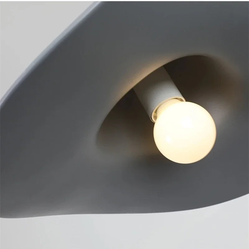 Italian Style LED Pendant Lamp For Kitchen Living Room Attic Bedroom Homestay Resin Straw Hat E27 Chandelier Home Improvement - vue 6 sur 10