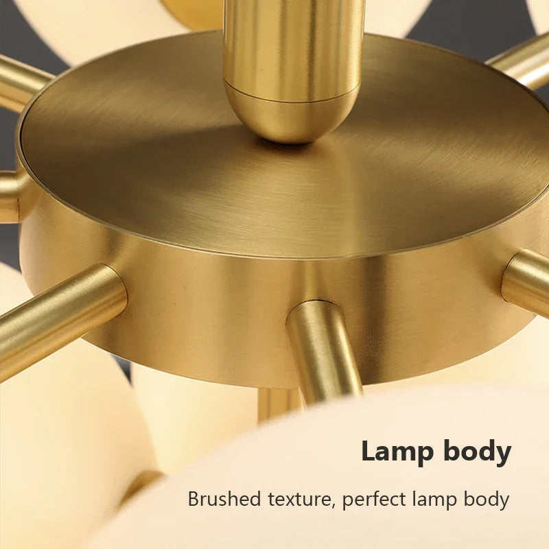 lustre led moderne en verre pour intérieur hôtel escaliers