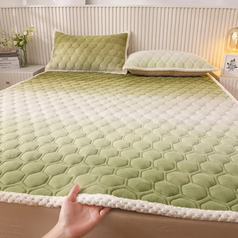surmatelas doux pour étudiants en peluche pour lit simple ou double - vue 15 sur 18