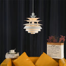 Lustre en aluminium postmodernes main de concepteur nordique