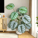 Artificial monstera plant with realistic leaves for indoor decoration