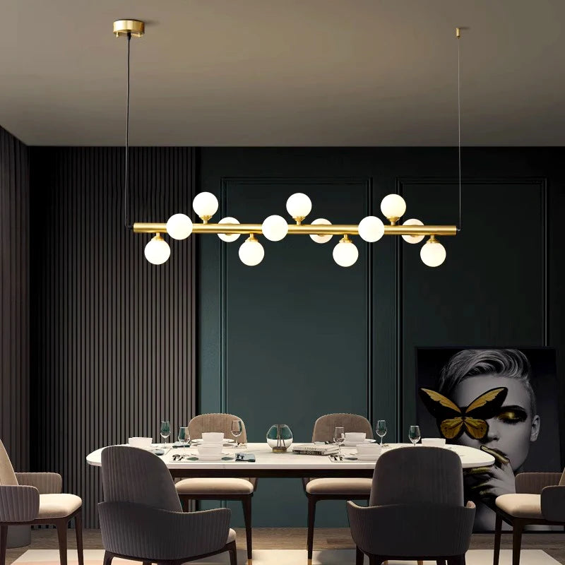 lustre suspension led moderne pour éclairage intérieur - vue 5 sur 8
