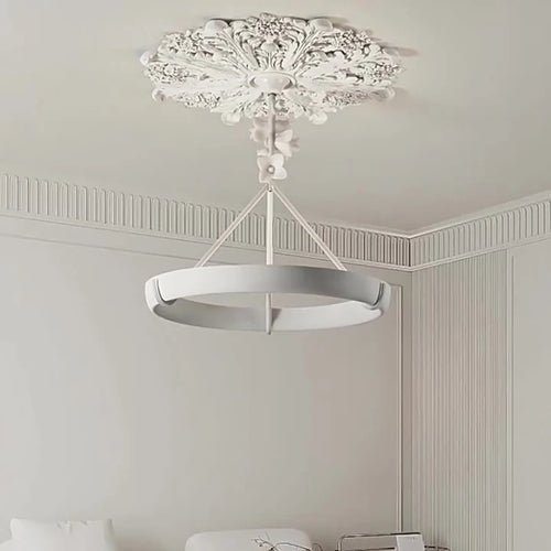 Aipaite Modern Faux Sculpture Round Chandelier is an indoor light fixture for living room, study and bedroom