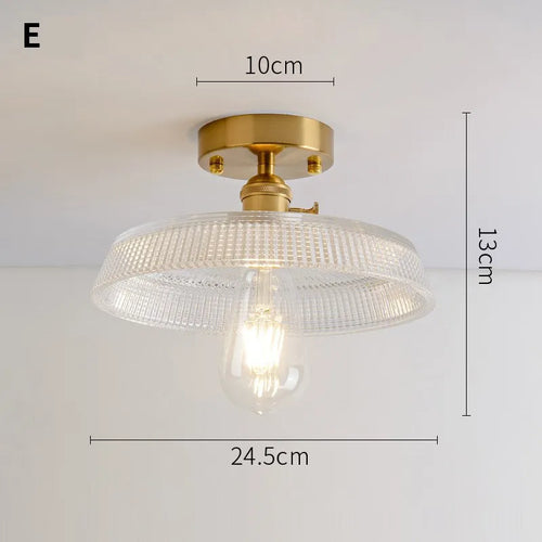 lustre vintage japonais en verre pour balcon et entrée - vue 20 sur 29