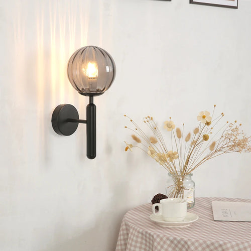 applique murale led moderne boule ronde pour restaurant
