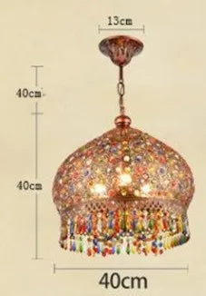 lustre turc vintage style bohème vitrail romantique pour café ou restaurant - vue 11 sur 10