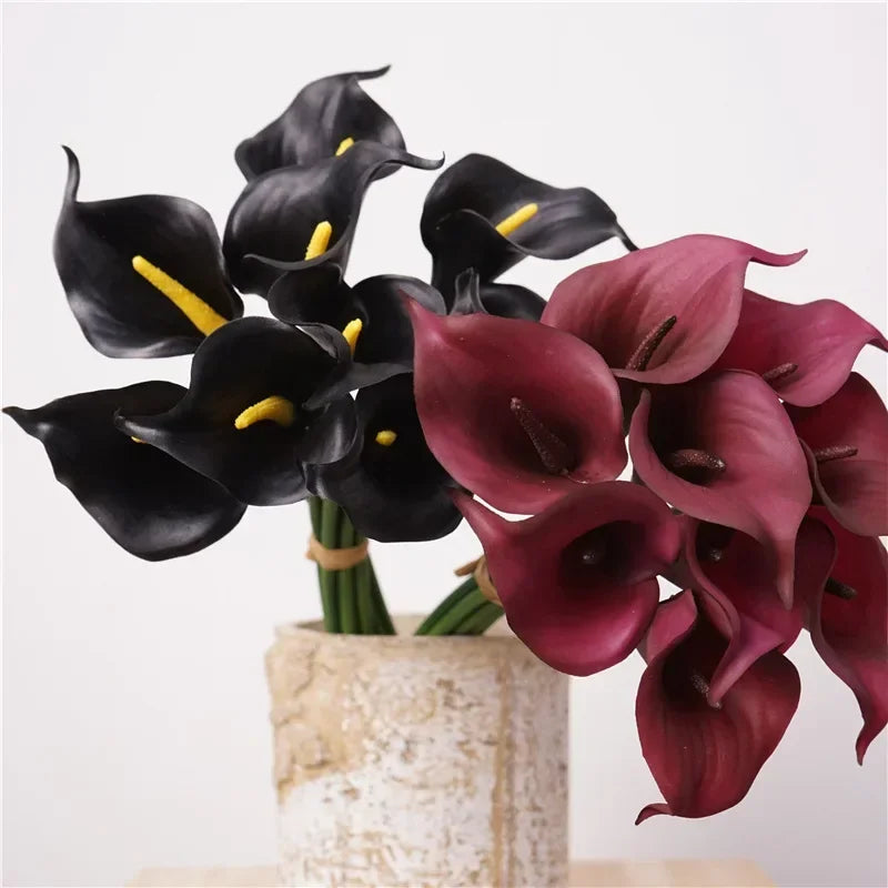 Realistic artificial calla lily bouquet for home decoration - vue 3 sur 7