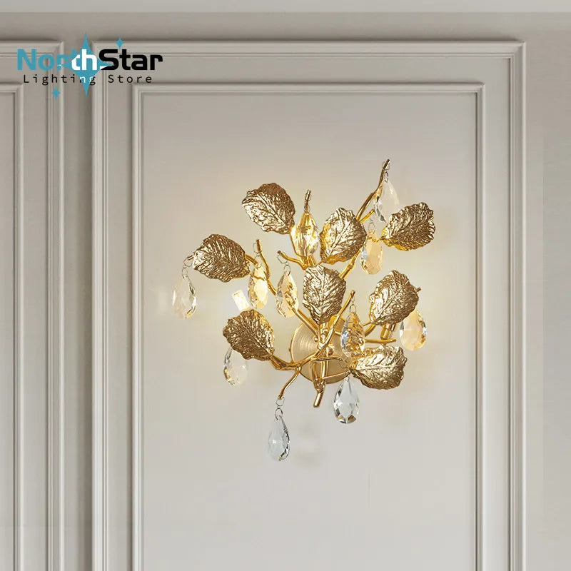 Applique murale décorative Vintage en or