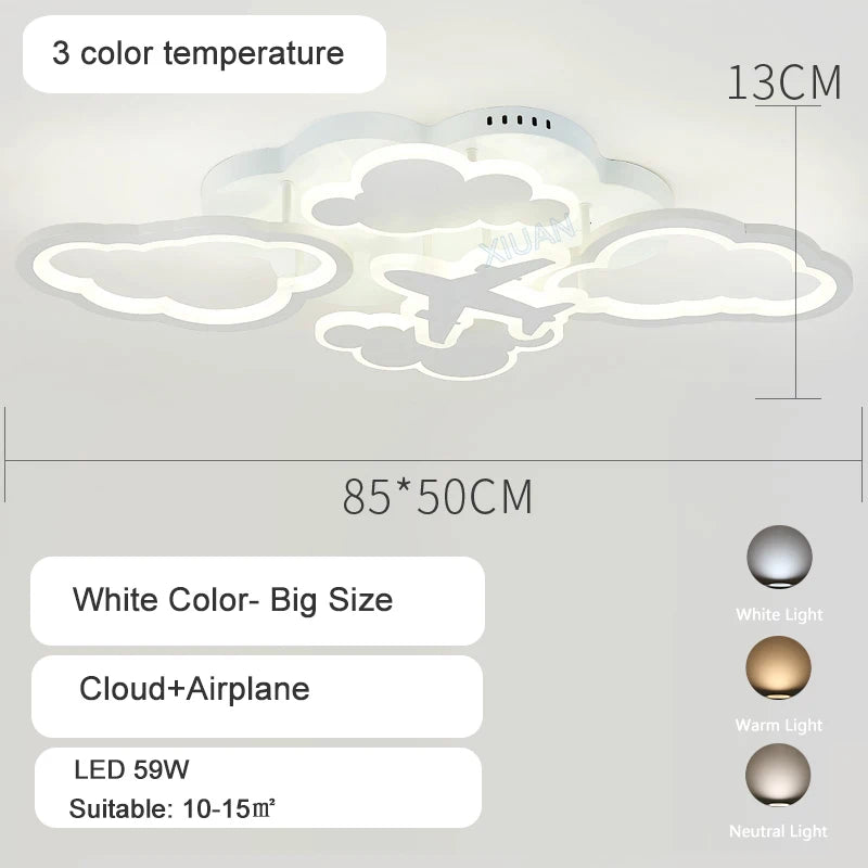 Plafonniers pour chambre d'enfant Pépinière LED Princesse Bébé - vue 19 sur 25