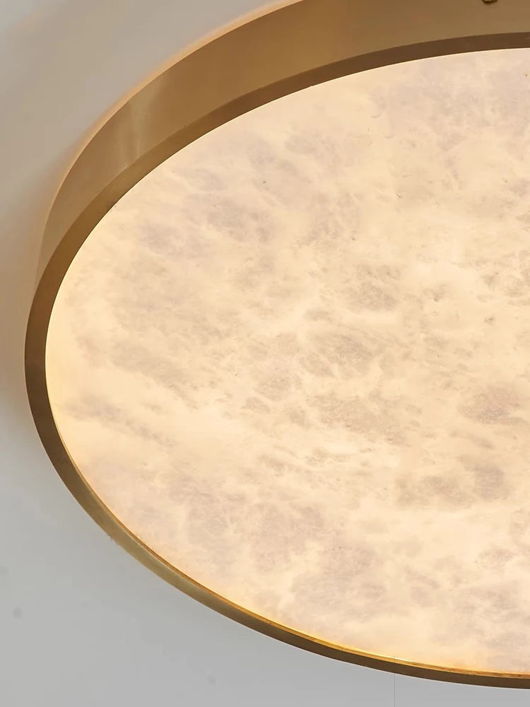 plafonnier en marbre espagnol design moderne et luxueux à led - vue 11 sur 12