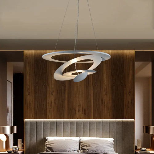 Italy Design Pendant Lamp Ring Ceiling Hanging Light Suspension Metal Chandelier for Kitchen Island Living Room - vue 3 sur 6