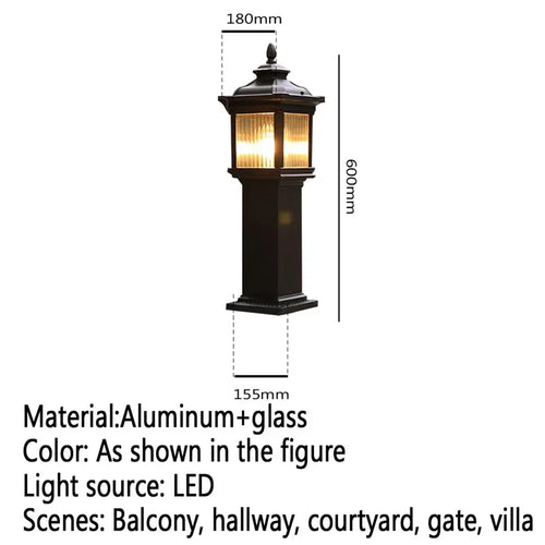 lampe de jardin extérieure led étanche design contemporain pour villa - vue 41 sur 47