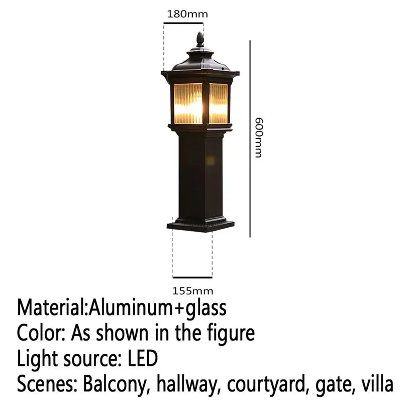 lampe de jardin extérieure led étanche design contemporain pour villa - vue 40 sur 47
