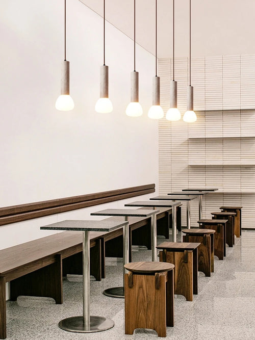 lustre créatif en pierre pour éclairage intérieur élégant - vue 7 sur 9