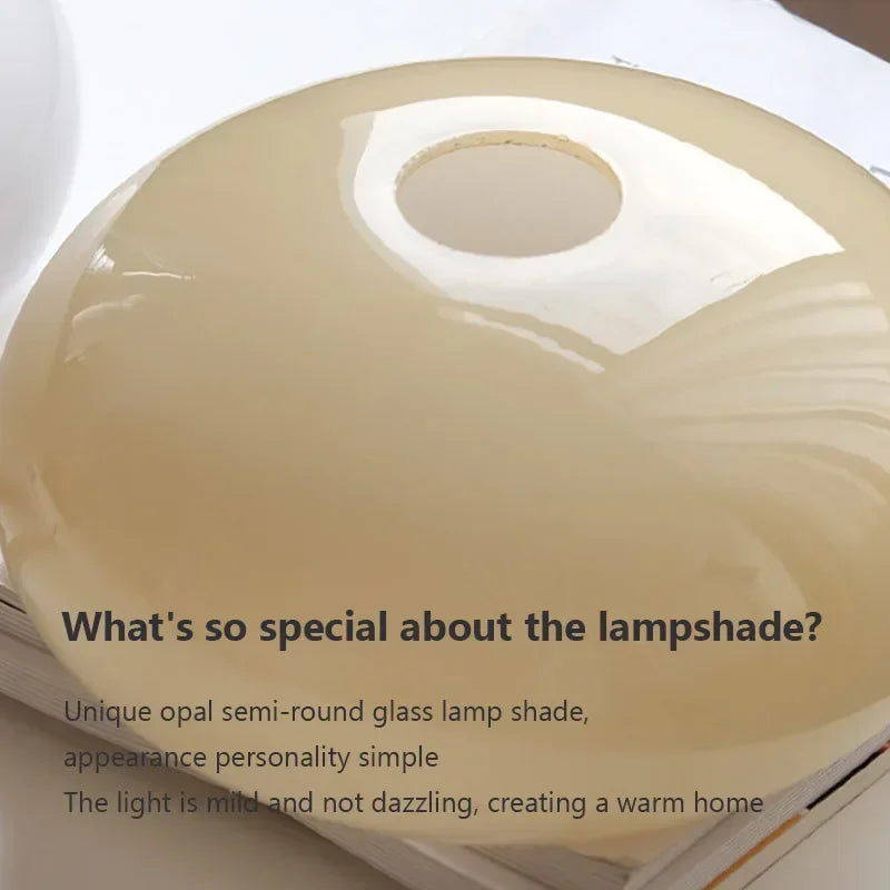 suspension en verre crème pour intérieur moderne et élégant - vue 6 sur 10