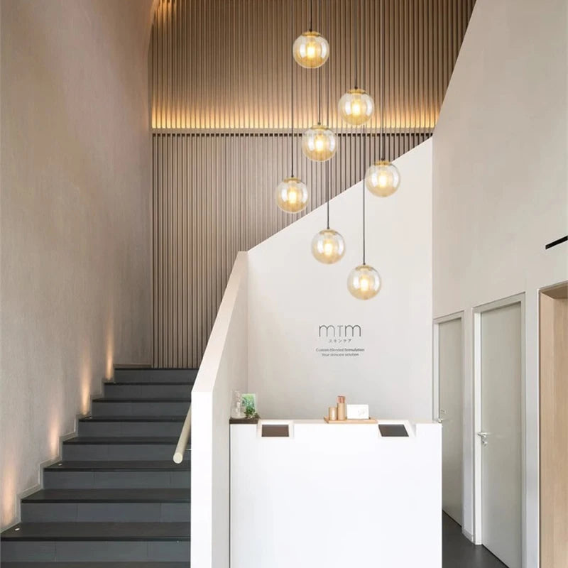 Nordique décor à la maison salle à manger suspension lumières éclairage intérieur plafonnier suspension lustre lampes pour salon - vue 6 sur 24