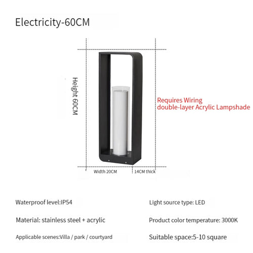 Lampe de jardin moderne solaire LED clôture lumière IP54 extérieur étanche ambiance éclairage pelouse lumières Villa cour décor lampadaires - vue 15 sur 21