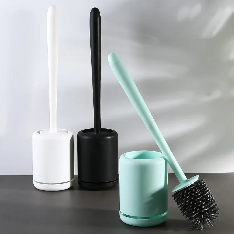 brosse de toilette murale avec support de rangement pratique - vue 3 sur 9