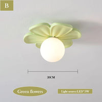 lustre moderne à pétales pour chambre d'enfant