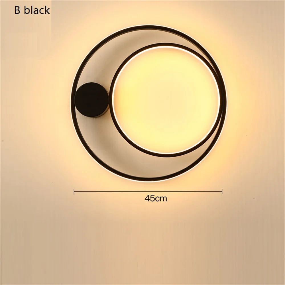 applique murale nordique moderne led en fer aluminium acrylique - vue 11 sur 12