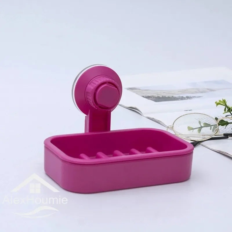 boîte à savon avec égouttoir et ventouse pour salle de bain - vue 6 sur 12