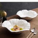 Assiette bol céramique plissée irrégulière style moderne
