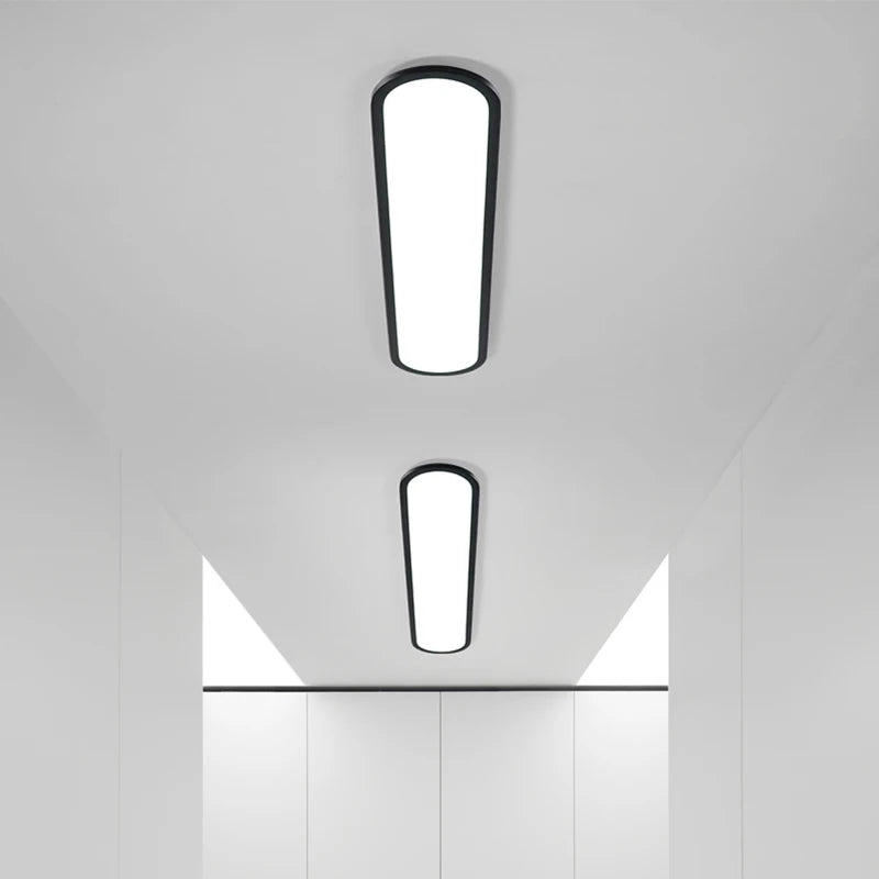 lustre led moderne simple restaurant nordique rectangulaire créatif - vue 6 sur 22