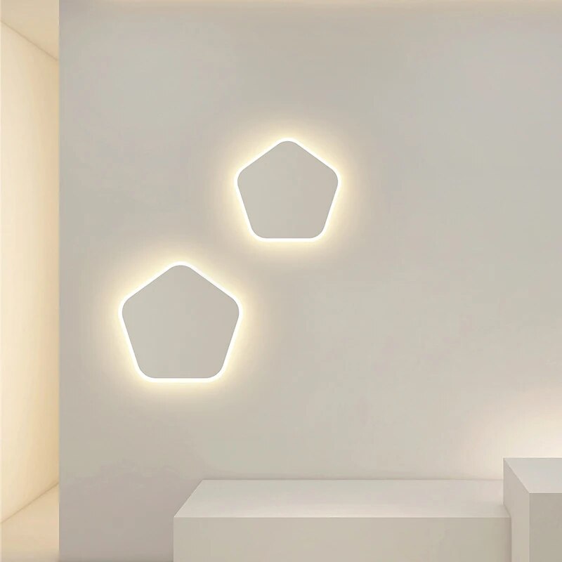 Applique murale géomètrique pentagone - vue 6 sur 16