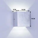 Applique murale LED lumière extérieure étanche IP65 porche jardin applique et intérieur chambre chevet décoration éclairage lampe en aluminium doré