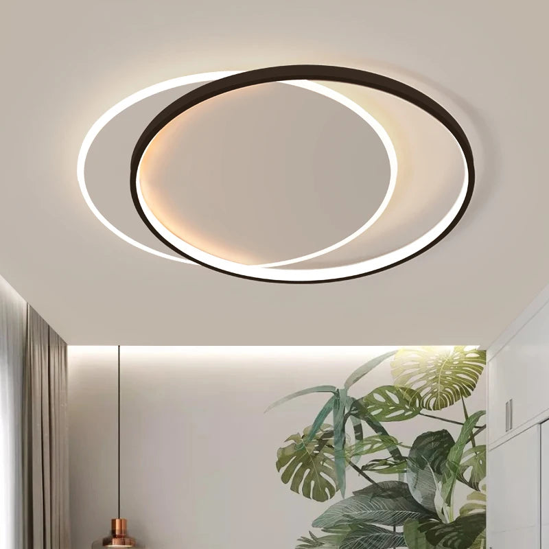 plafonnier led carré moderne avec télécommande pour décoration intérieure