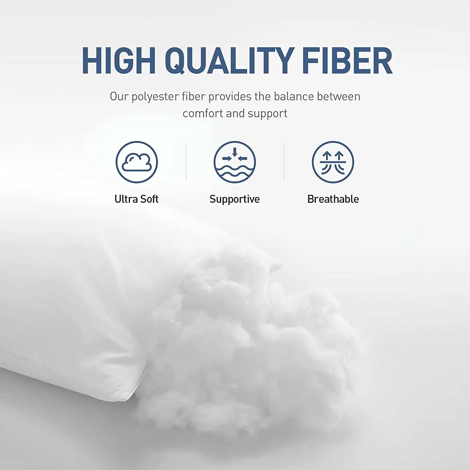 Peter Khanun 5 Star Hotel Bed Pillows for Sleeping Microfiber Pillow Neck Spine Protection Slow Rebound 100% Cotton Cover,1 Pcs - vue 4 sur 7