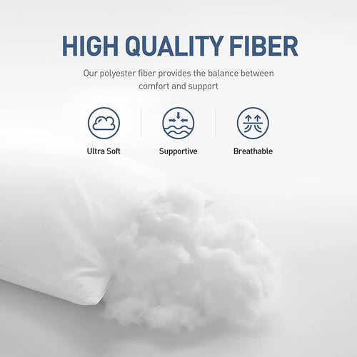 Peter Khanun 5 Star Hotel Bed Pillows for Sleeping Microfiber Pillow Neck Spine Protection Slow Rebound 100% Cotton Cover,1 Pcs - vue 5 sur 7