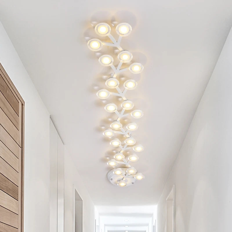 plafonnier nordique long décoratif moderne étoile prunier - vue 6 sur 11
