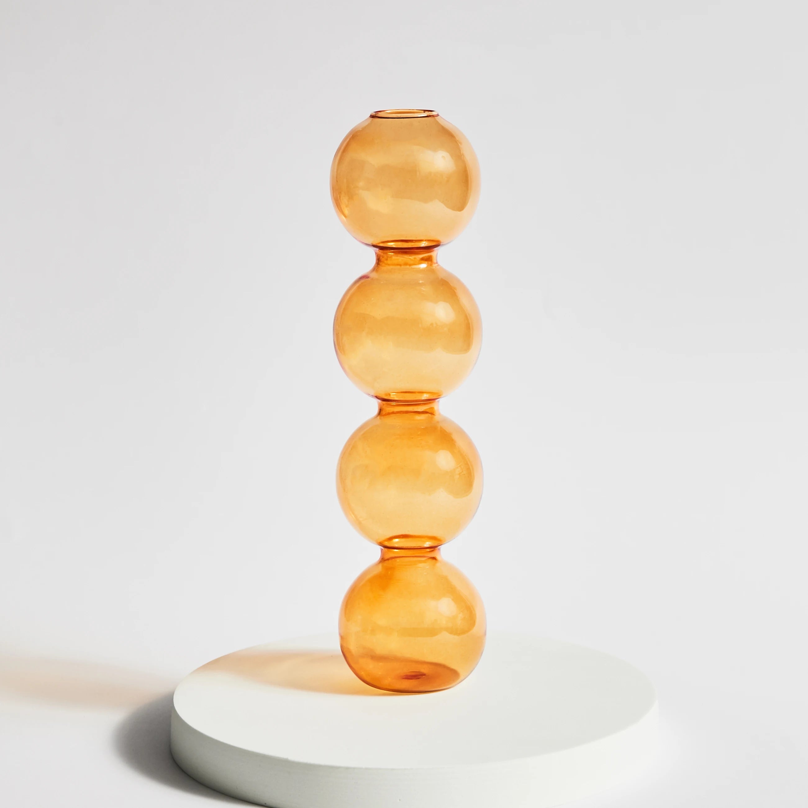 bougeoir conique en verre pour décoration intérieure festive - vue 14 sur 17