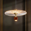suspension led ronde en acrylique avec cordon réglable