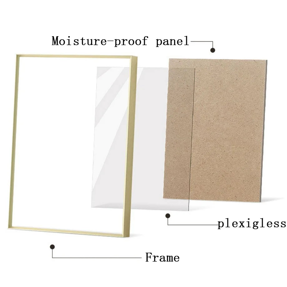 cadre photo en aluminium pour décoration murale intérieure - vue 3 sur 8