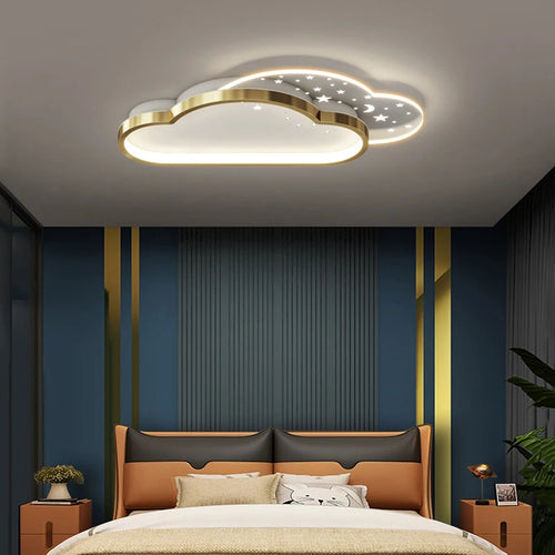 Minimalist gold chandelier modern lighting for interior decor - vue 3 sur 8