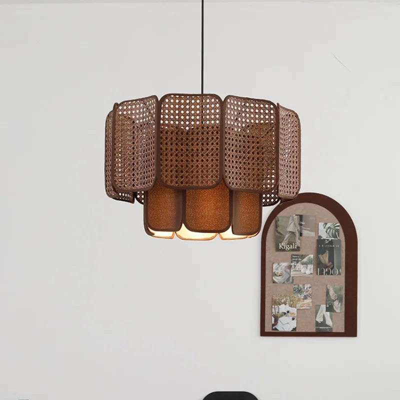 lustre japonais wabi sabi pour restaurant et salon de thé vintage - vue 5 sur 9
