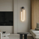 Minimalist ellipse wall light with three light colours