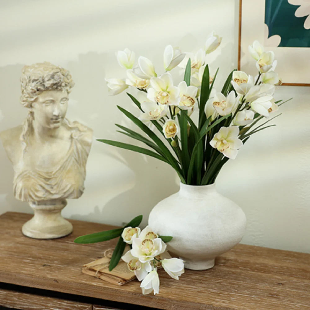 fleurs artificielles cymbidium pour décoration mariage et événements - vue 7 sur 11