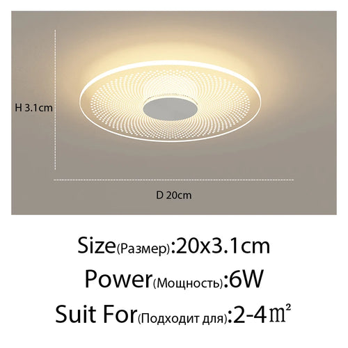 Modern minimalist flower-shaped ceiling light - vue 15 sur 21