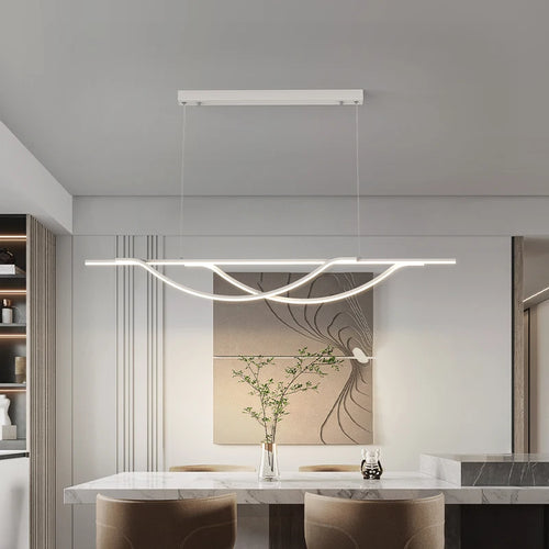 Modern minimalist Nordic chandelier for bar and restaurant - vue 4 sur 12