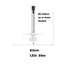 Minimalist flexible aluminium LED chandelier for interior decoration