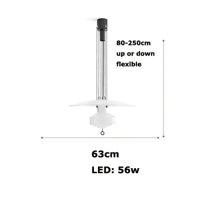 Minimalist flexible aluminium LED chandelier for interior decoration - vue 11 sur 14