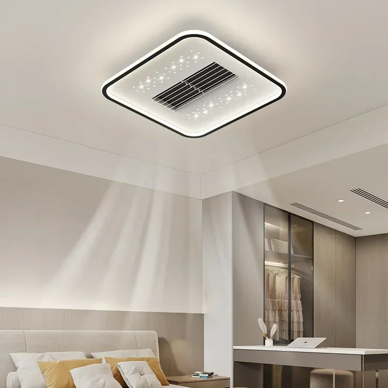 plafonnier moderne avec ventilateur sans pales invisible - vue 5 sur 9