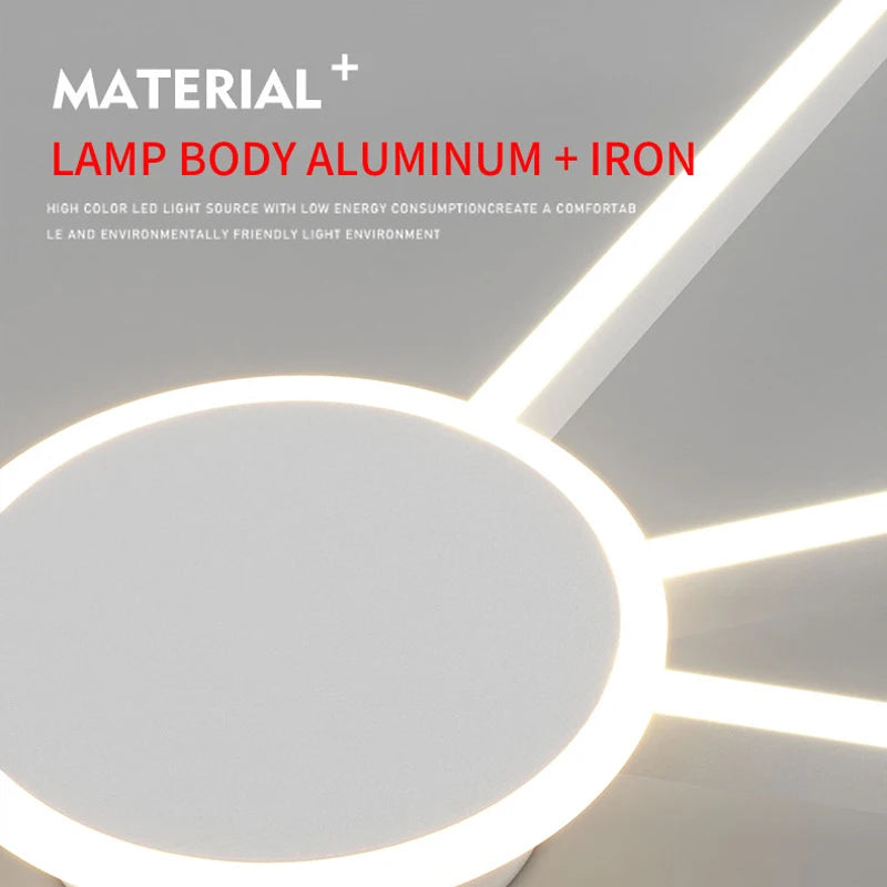 plafonnier LED décoratif géométrique pour intérieur moderne - vue 7 sur 12