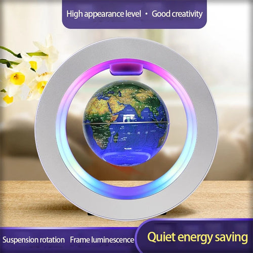 Magnetic levitation globe decoration living room black technology novel high-end decorative gifts with hand gifts, - vue 2 sur 13
